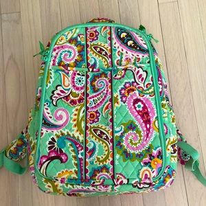 Vera Bradley mint green paisley baby bag/backpack